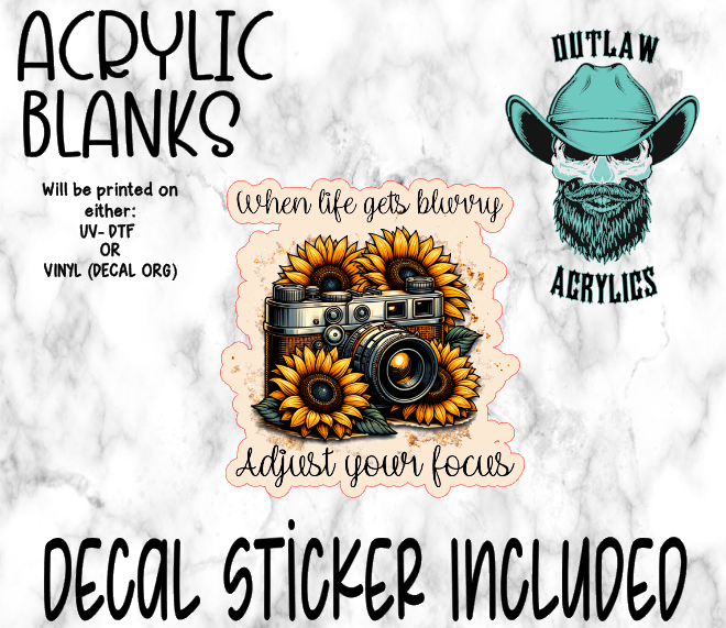 Adjust Focus Acrylic & Decal Set