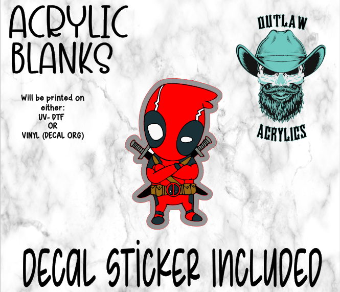 Chibi D Man Acrylic & Decal Set