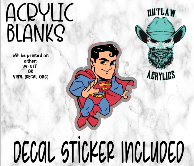 Chibi Super Acrylic & Decal Set