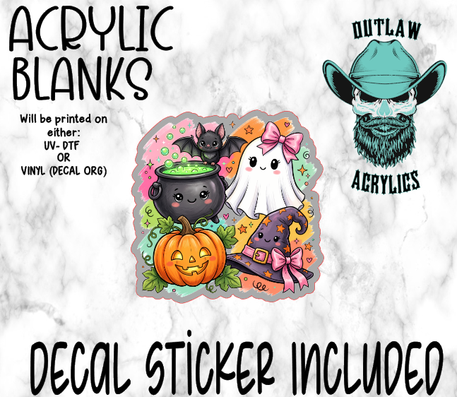 Toon Halloween Acrylic & Decal Set