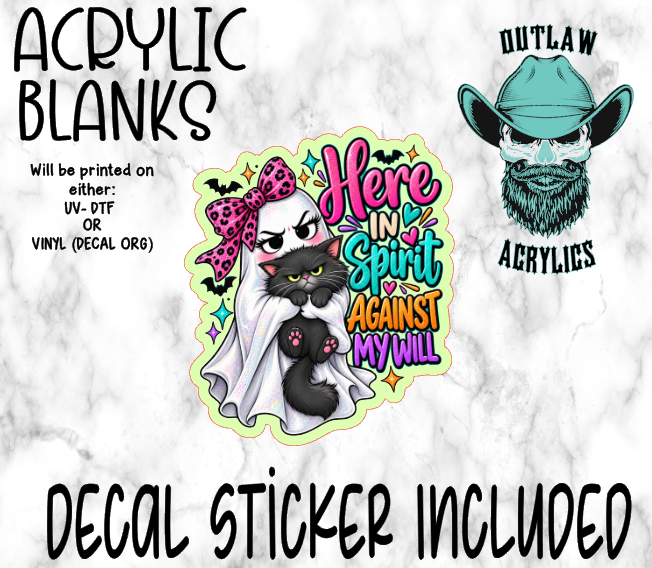 Here In Spirit Acrylic & Decal Set