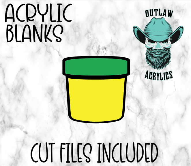Sample Cup Badge Reel Acrylic