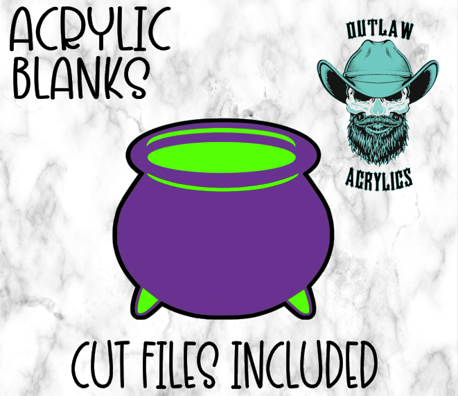 Witch Bucket Badge Reel Acrylic