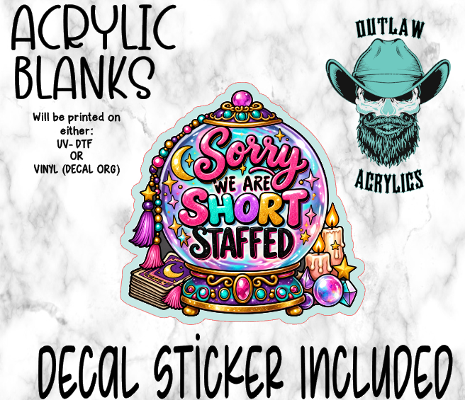 Physic Short Staffed Globe Acrylic & Decal Set