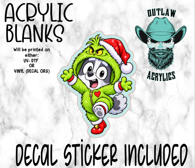 Muff Grin Costume Acrylic & Decal Set
