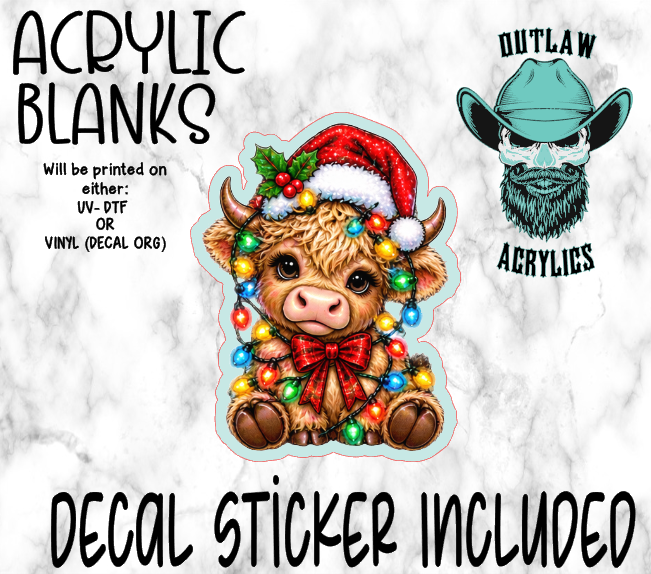 Highland Light Brown W/ Lights Acrylic & Decal Set