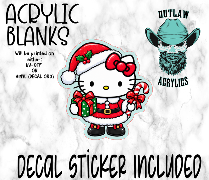 Santa HK Present Acrylic & Decal Set