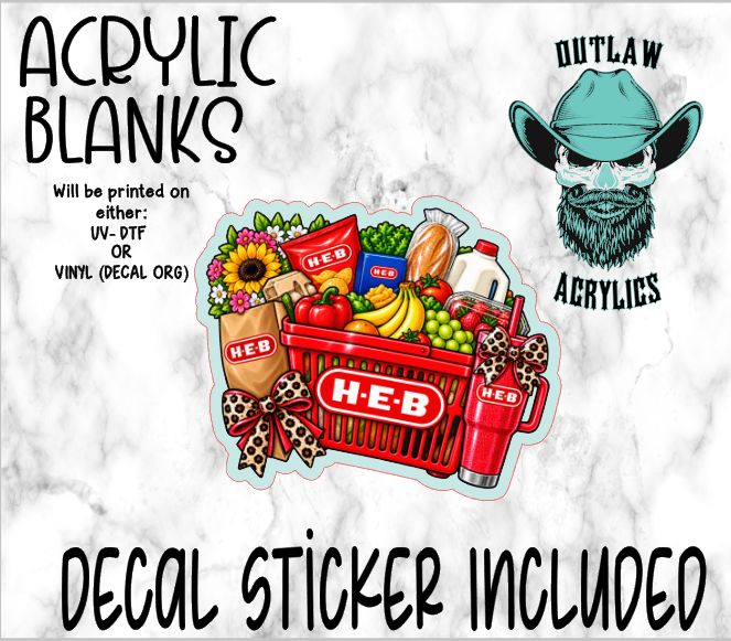 Grocery C Acrylic & Decal Set