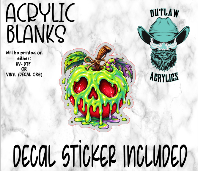 Sour Apple Drip Acrylic & Decal Set