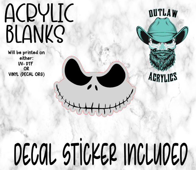 Nightmare Guy Face Acrylic & Decal Set