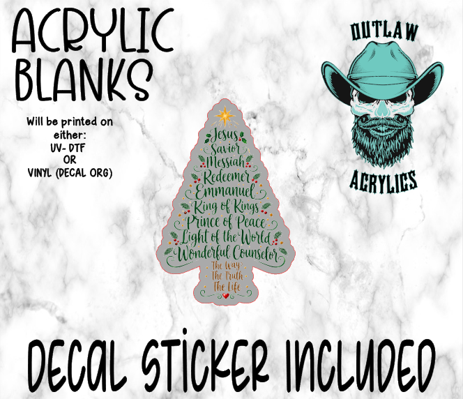 My Savior Acrylic & Decal Set