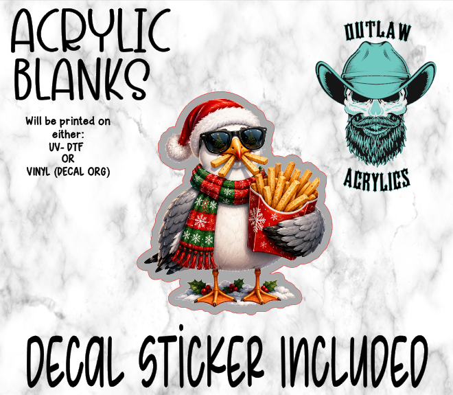 Seagull French Fries Acrylic & Decal Set