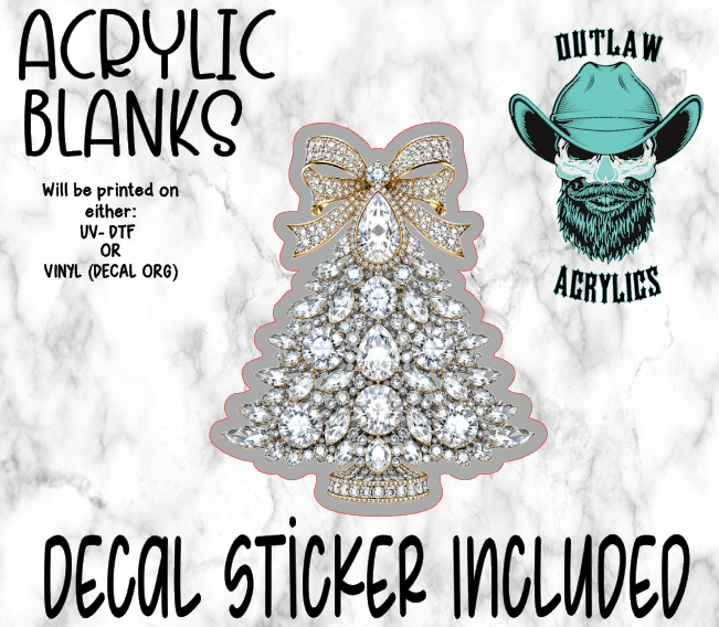 Diamond Tree Acrylic & Decal Set