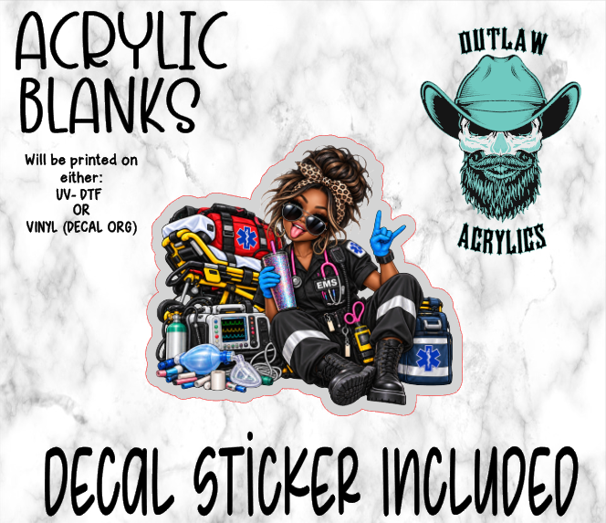 Dark Skin Rock On EMS Acrylic & Decal Set