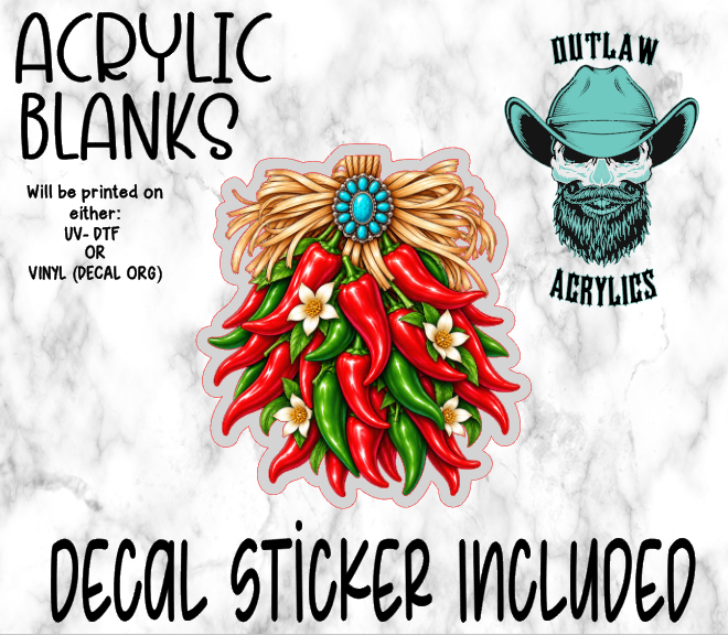 Chilies Bundle Acrylic & Decal Set