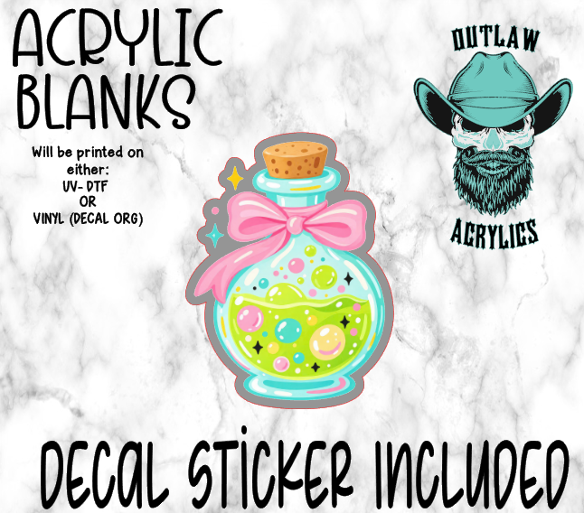 Pastel Potion Acrylic & Decal Set