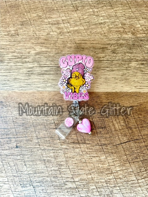 Cupid Grinch Vibes Acrylic & Decal Set