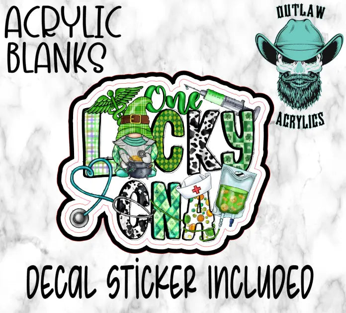 Lucky CNA Acrylic & Decal Set - Outlaw Acrylics