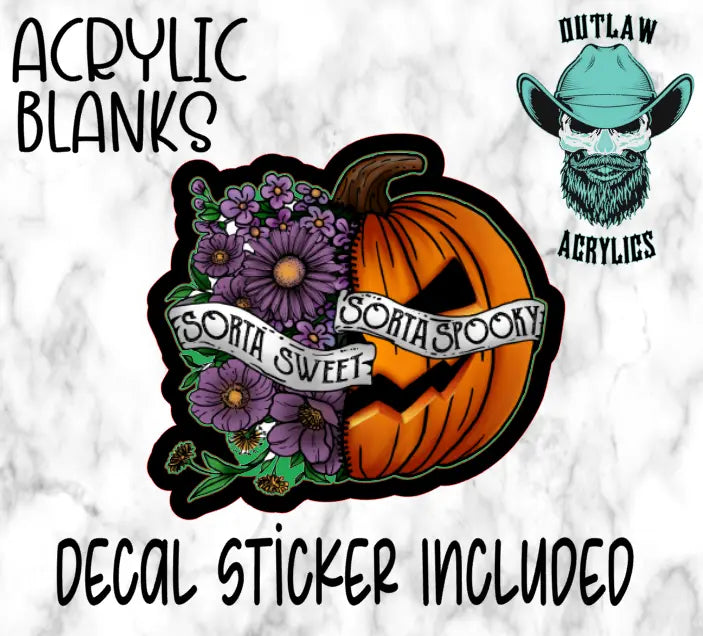 Sorta Sweet & Spooky Acrylic & Decal Set - Outlaw Acrylics