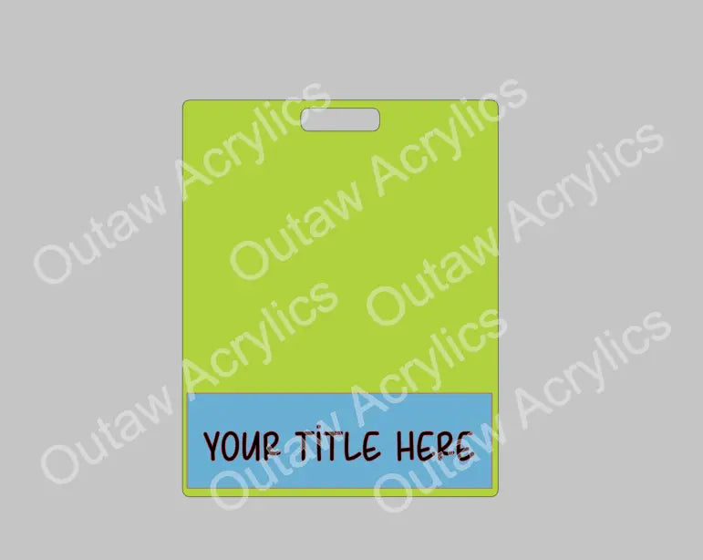 Badge Buddy Horizontal Extended- Lightweight – Outlaw Acrylics