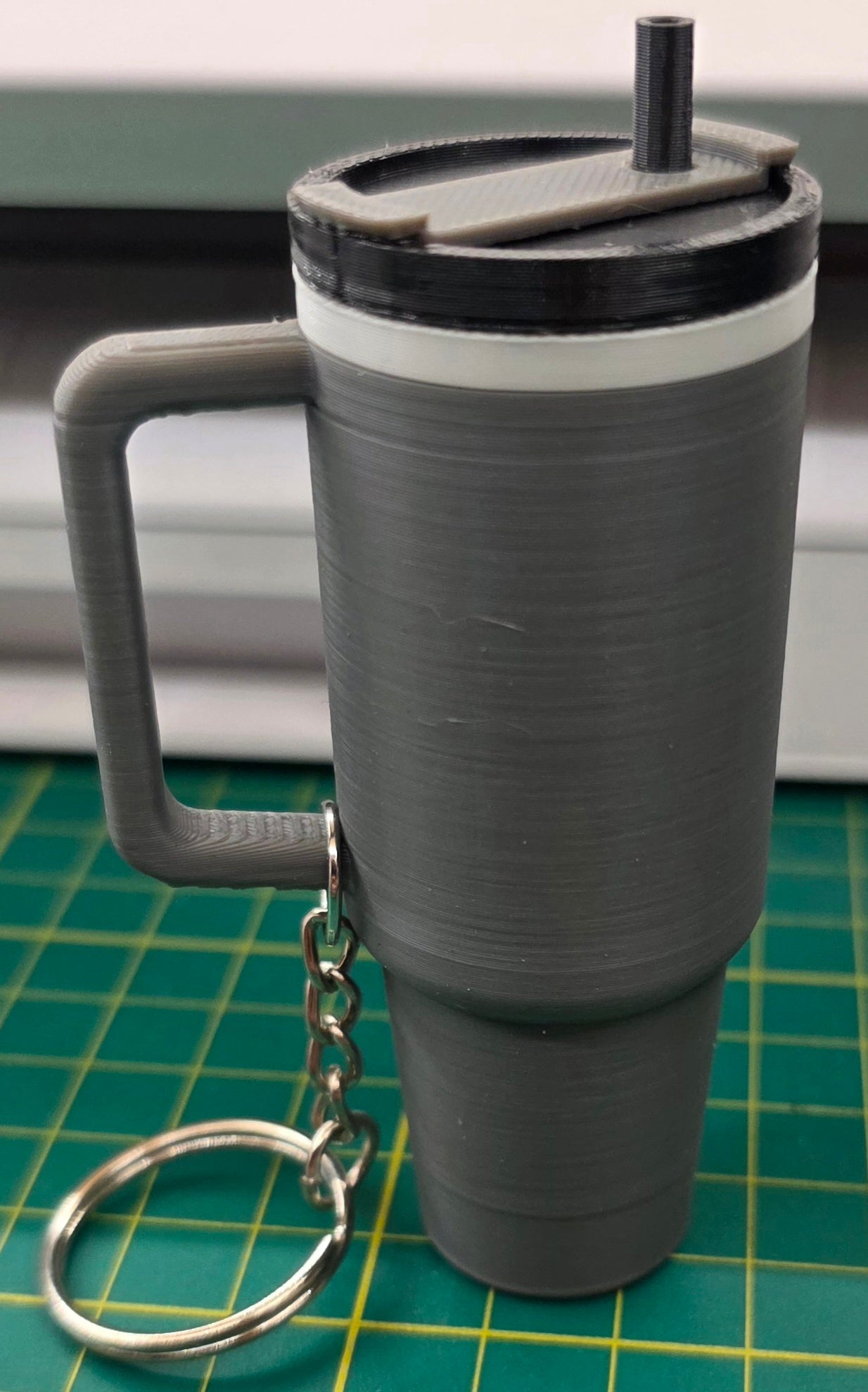 Tumbler Chapstick Holder Keychain 3D Printed