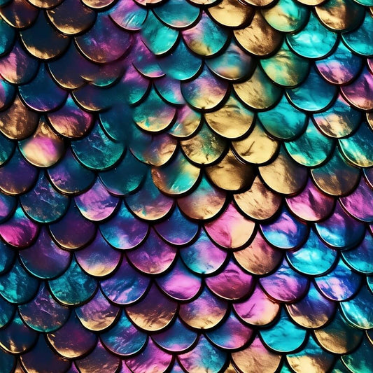 Oil Slick Mermaid Scales Vinyl