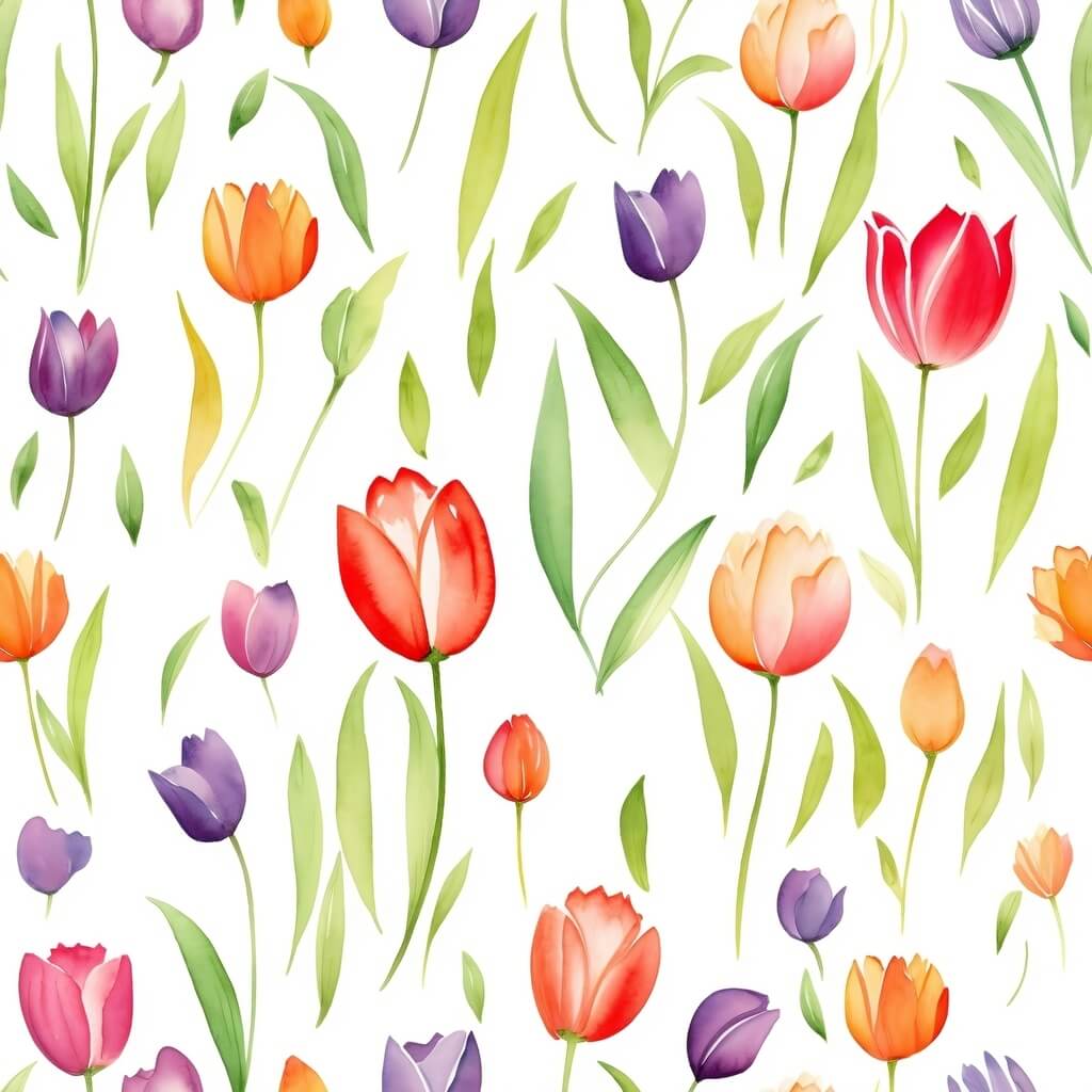 Colorful Tulips Vinyl