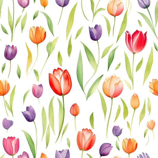 Colorful Tulips Vinyl