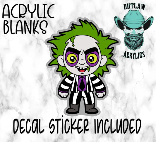 Beetlejuice Character Acrylic & Decal Set - Outlaw Acrylics