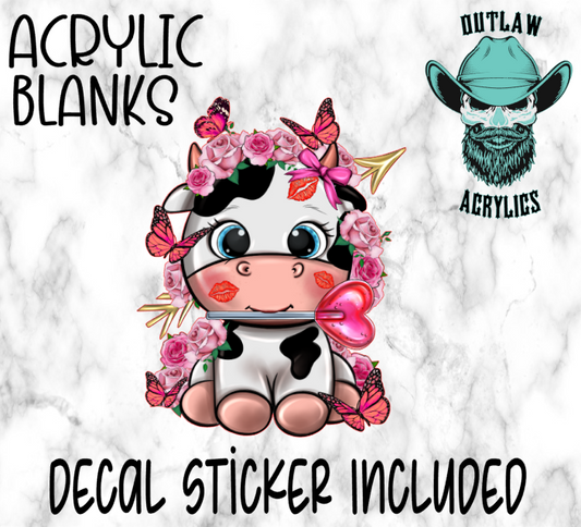 Rosie The Cow Acrylic & Decal Set