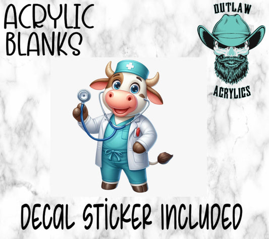 Dr. Cow Acrylic & Decal Set