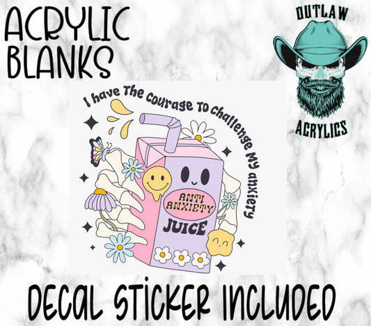 Stay Groovy Juice Acrylic & Decal Set