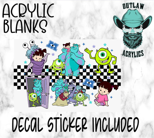 Monsters Inc Crew Acrylic & Decal Set