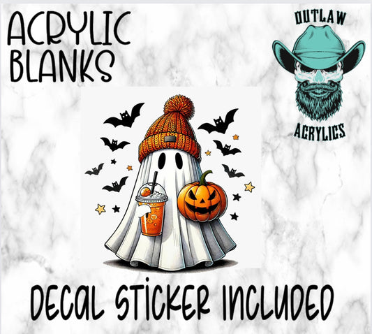 Ghost Halloween Acrylic & Decal Set