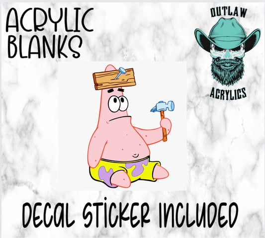 Patrick Pinned Acrylic & Decal Set