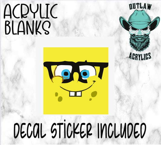 Nerdy Sponge Acrylic & Decal Set