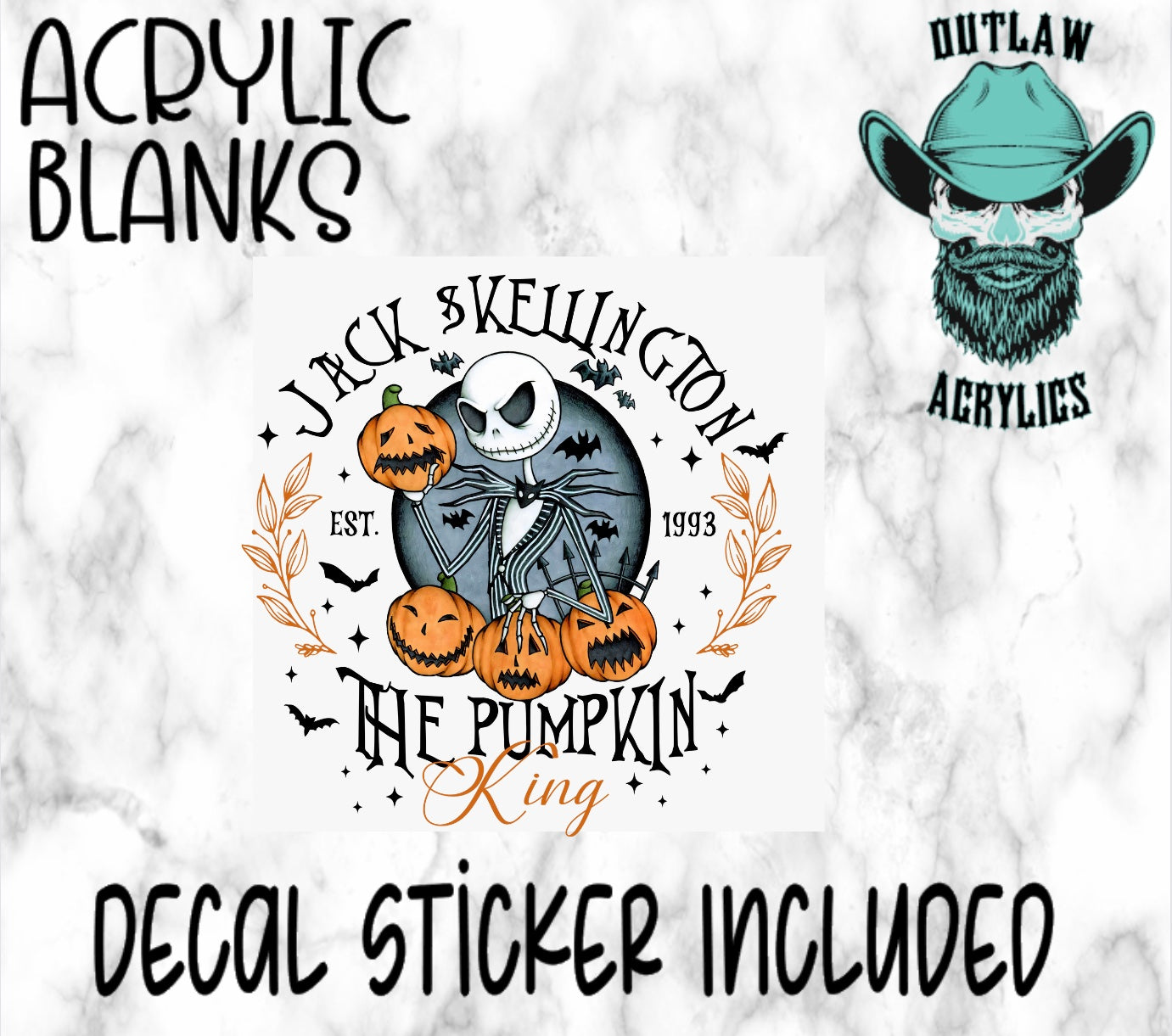 The Pumpkin King Acrylic & Decal Set