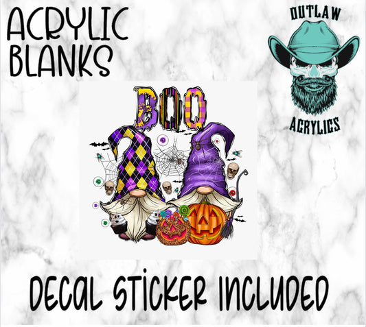 Boo Gnomes Acrylic & Decal Set