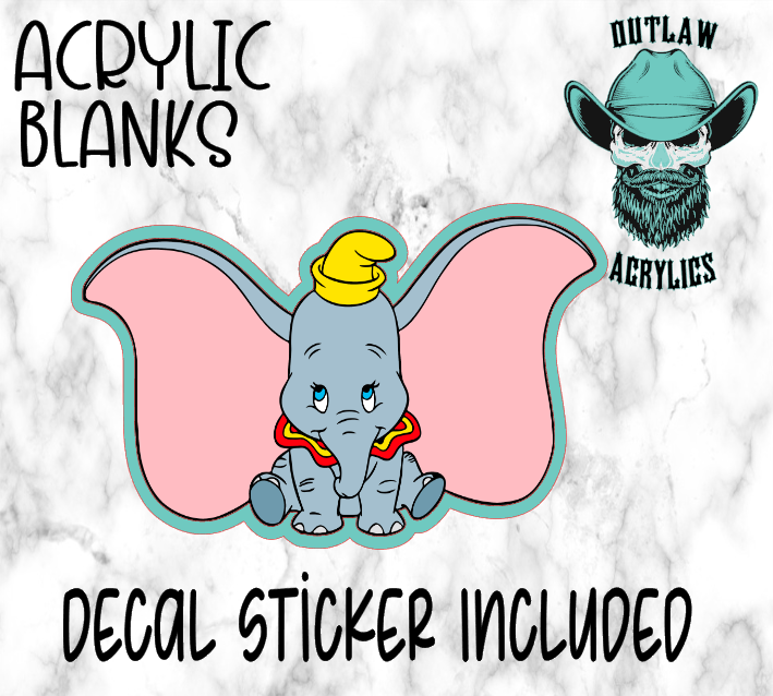 Dumbo Acrylic & Decal Set