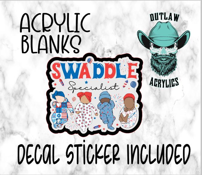 Swaddle Specialist A Acrylic & Decal Set