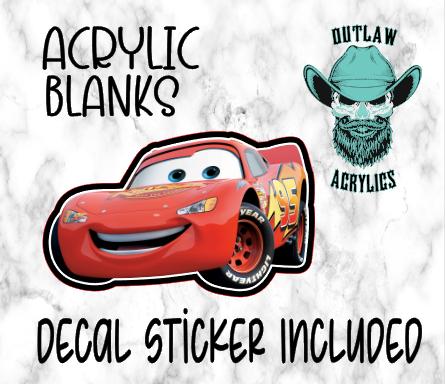 MCQUEEN Acrylic & Decal Set