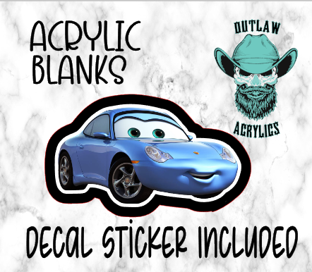 SALLY Car Acrylic & Decal Set