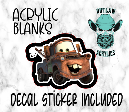 TOW Truck Acrylic & Decal Set