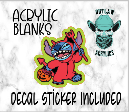 Devil Stitch Acrylic & Decal Set