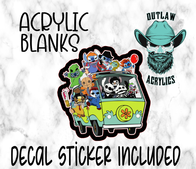 Stitch Horror Bus Acrylic & Decal Set