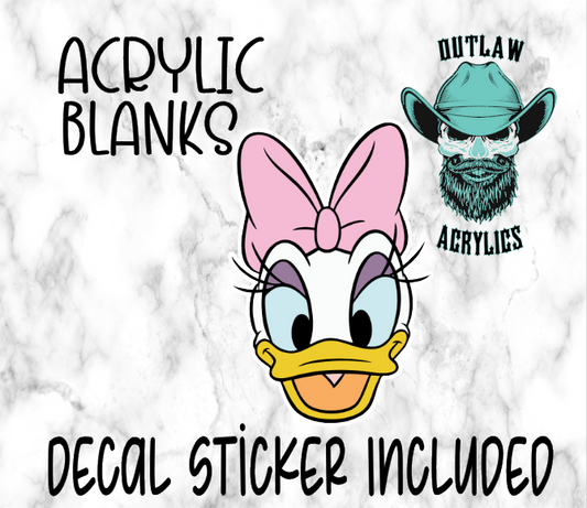 Duck Lady Acrylic & Decal Set