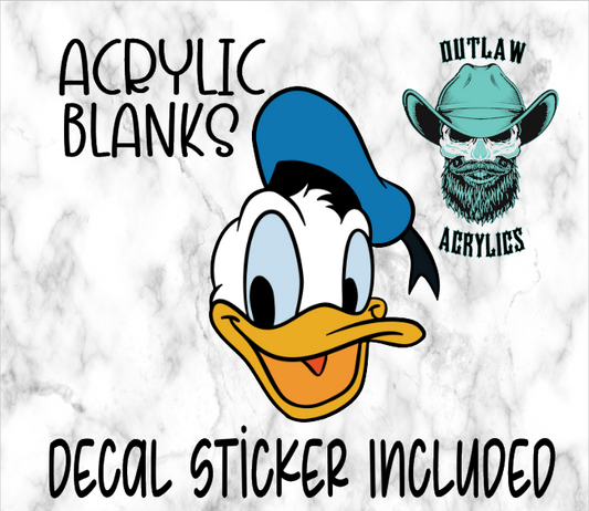 Boy Duck Acrylic & Decal Set