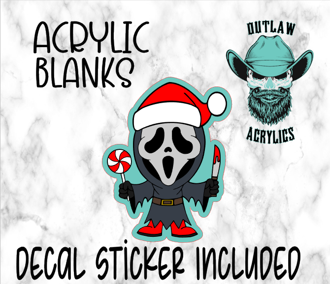 Scream Christmas Acrylic & Decal Set