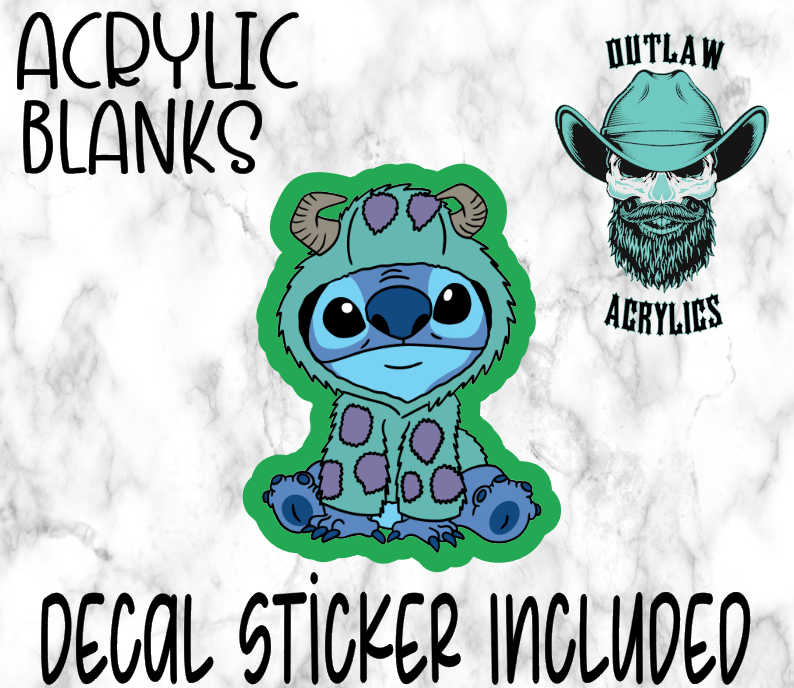 Sully Window Sticker Sul-Sti Acrylic & Decal Set - Outlaw Acrylics