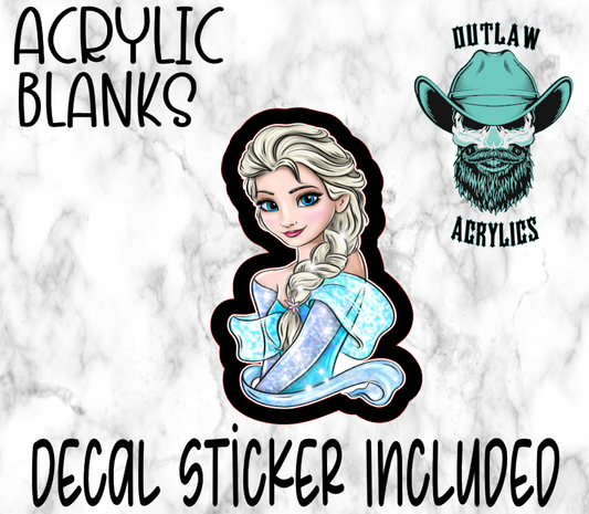 Elsa Acrylic & Decal Set